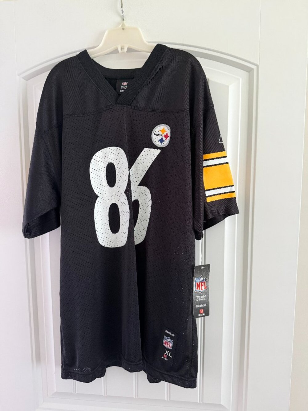 Brand New NFL Reebok Team Apparel Pittsburgh - Steelers #86 Ward Jersey -Size XL
